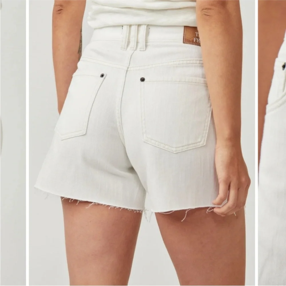 We The Free Raw Hem Ivy Mid-Rise Shorts 27 - Picture 2 of 6